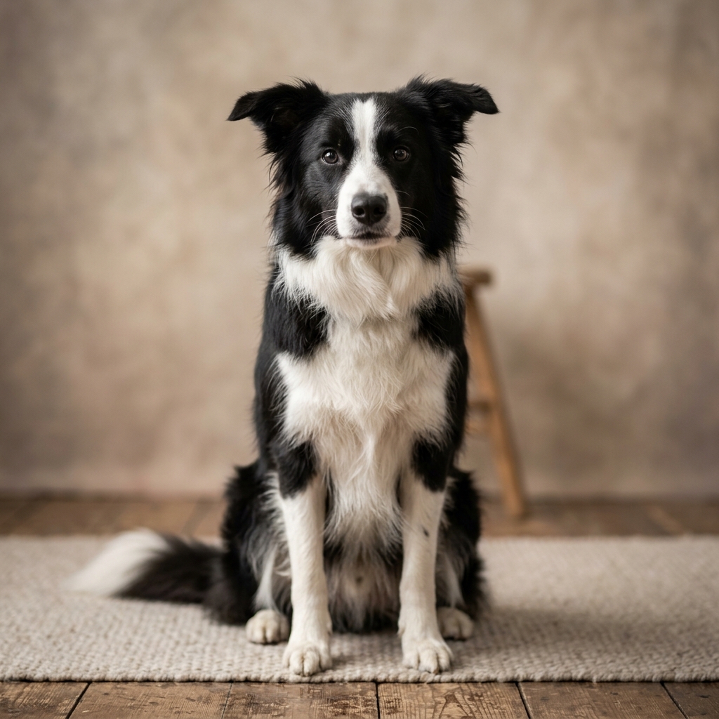 經典黑白邊境牧羊犬